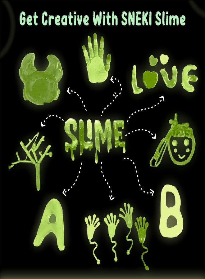 SNEKI (200gm) Glow in The Dark Slime for Kids DIY Toy Slimy Slime Gel Jelly Putty Art Toys for Boys Girls 3 to 10 Years - Image 4